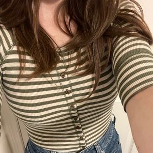 Striped long sleeve shirt